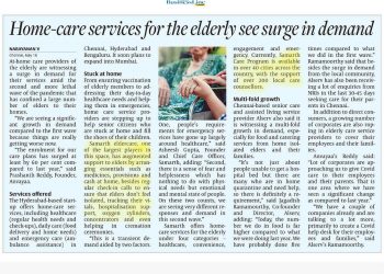 Amid pandemic, home-care services for the elderly see a surge in demand