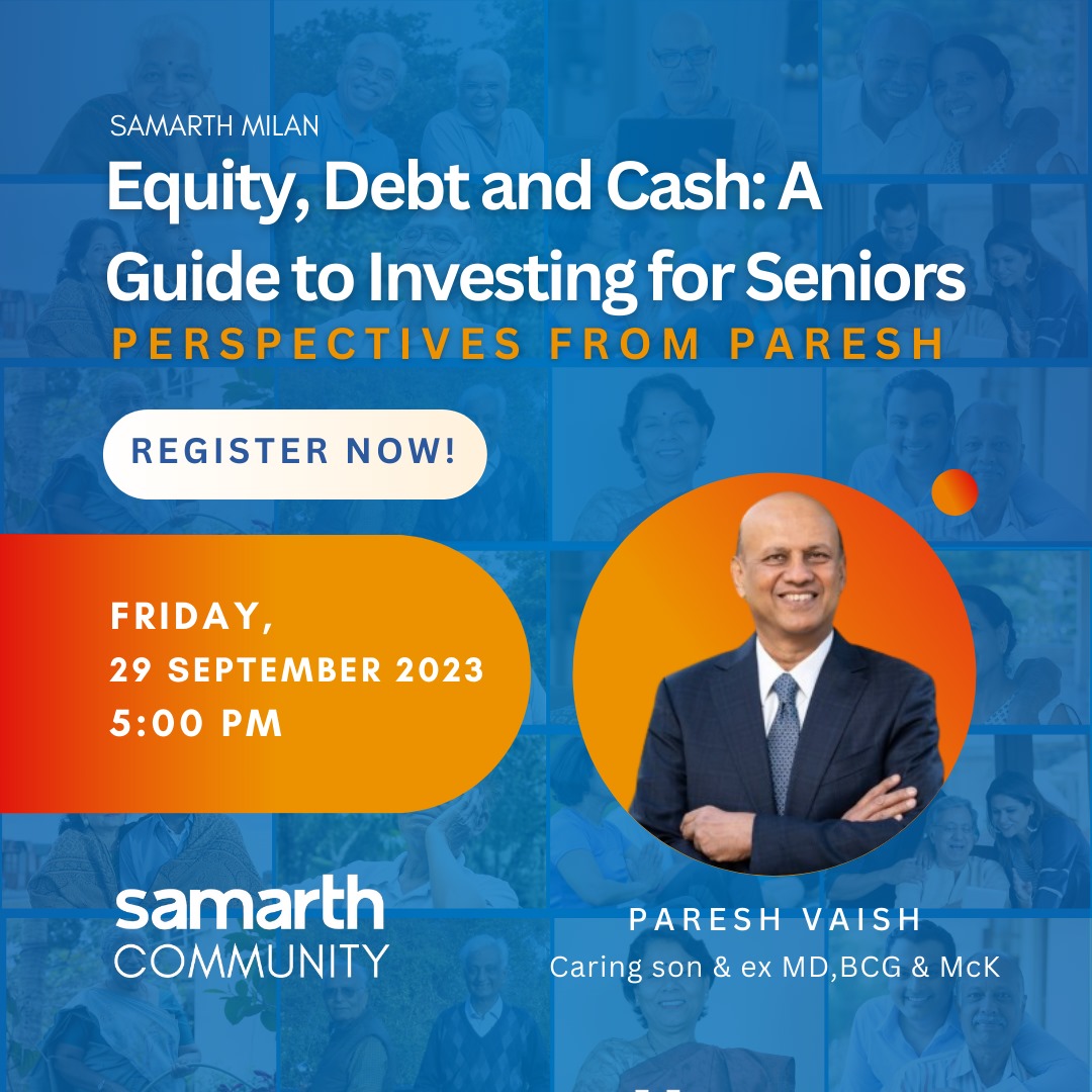 Samarth Milan💰 Equity, Debt and Cash: A Guide to Investing for Seniors 💰
